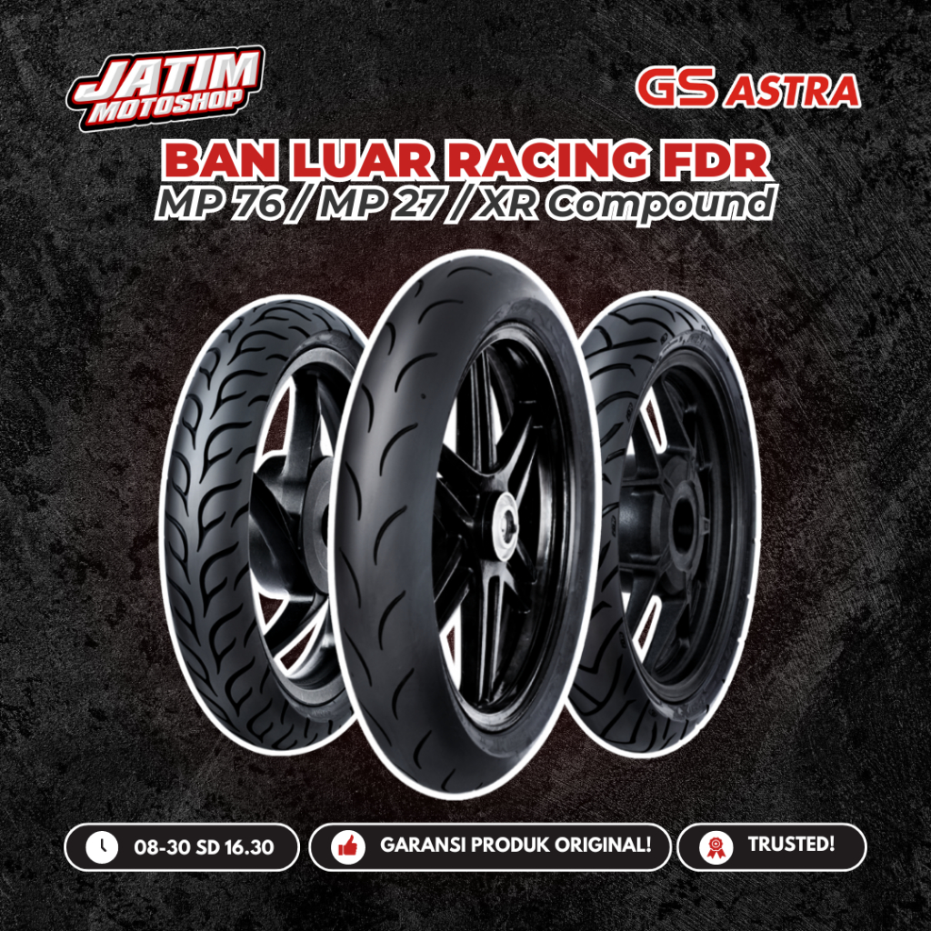 Ban Luar Racing FDR MP76 MP27 Sport XR Compound MP 27 MP 76 Ukuran 90/80-14 90/80-17 100/80-14 Origi