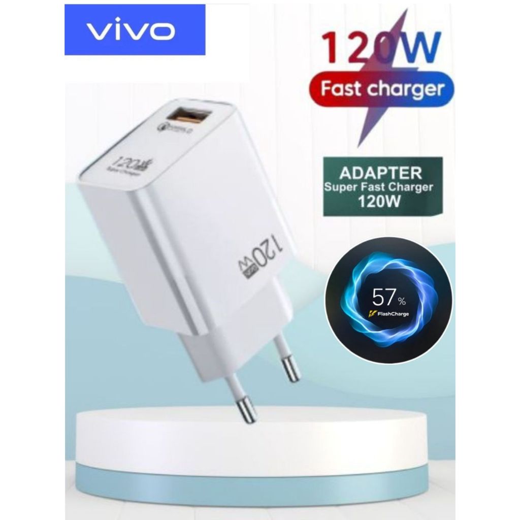 travel adaptor vivo 120W  / batok charger Vivo 120W super fast charging / kepala Charger Vivo ory co