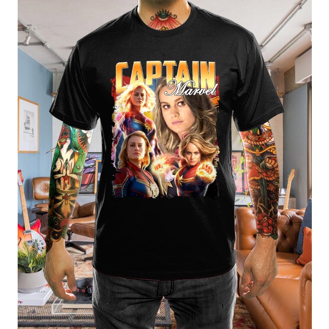 KAOS BOOTLEG CAPTAIN MARVEL CAROL DANVERS - TSHIRT SUPERHERO DISTRO