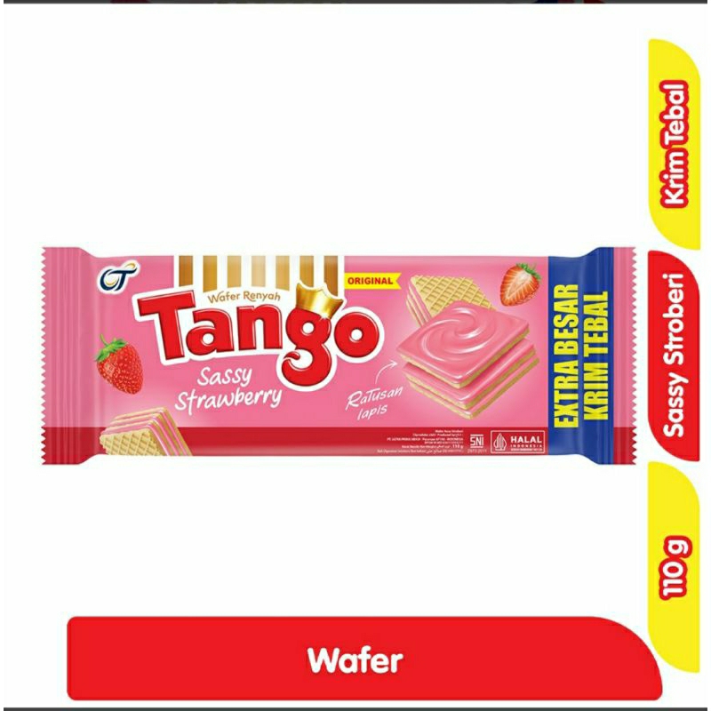 

Tango wafer sassy stroberi 110 gr