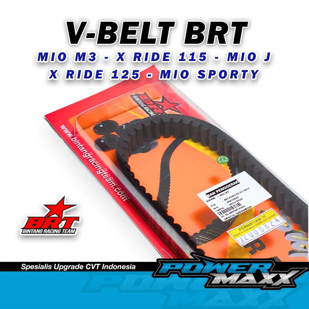 VBELT BRT MIO KARBU- VANBELT MIO J VBELT Xride 125 Mio M3 FAZIO Vbelt Racing Mio by POWERMAXX RACING