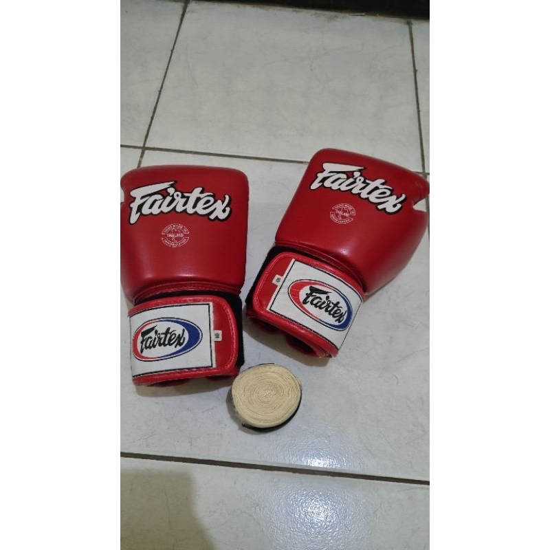 gloves boxing fairtex 10 oz preloved second