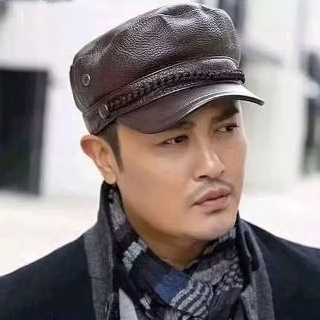 Topi kulit nahkoda / topi kulit kapten laut