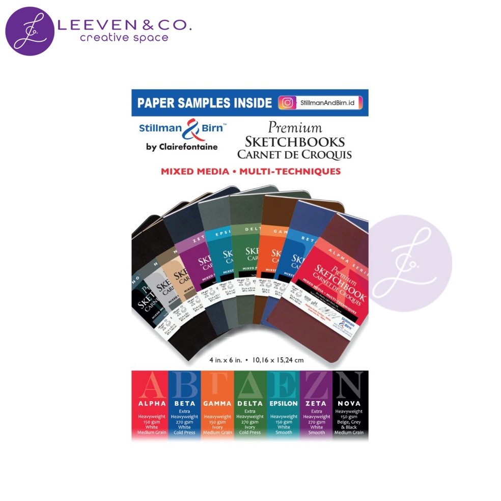 

STILLMAN AND BIRN CHALLENGE KIT PAPER SAMPLE MIX MEDIA SWATCHES 9 SHEETS KODE N8B1