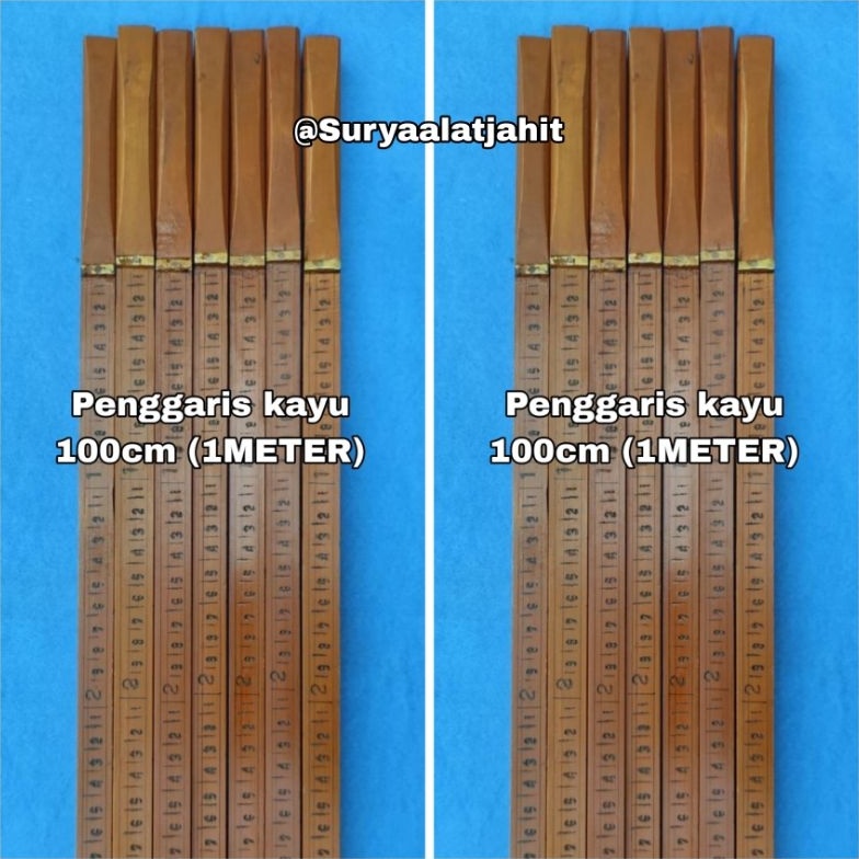 

Penggaris kayu 1cm 1Meter rp331pcs KODE H9S9