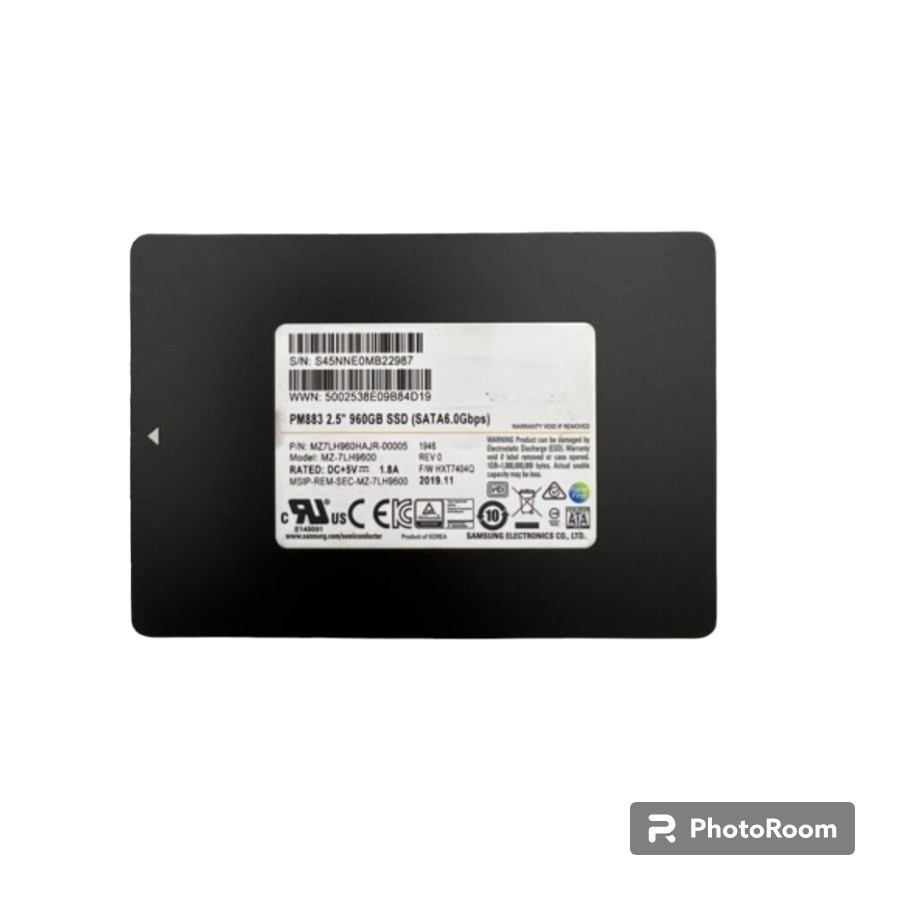 SSD Samsung PM883 960GB SATA 6GB 2.5Inch / MZ7LH960HAJR-0000