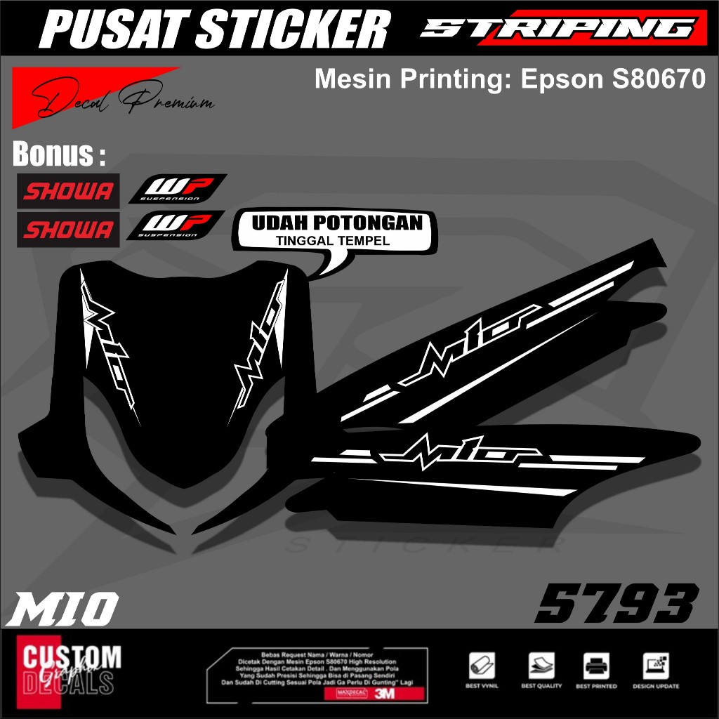 STRIPING MIO sporty original STRIPING MIO SPORTY STRIPING MIO SMILE