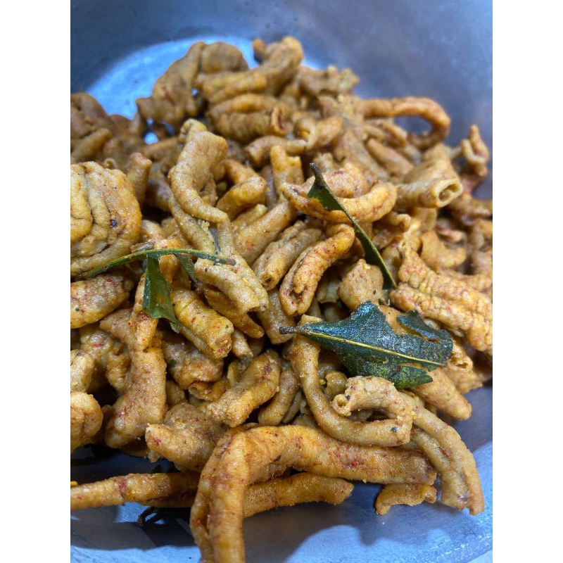 

kripsus kripik usus crispy pedas daun jeruk enak 250g