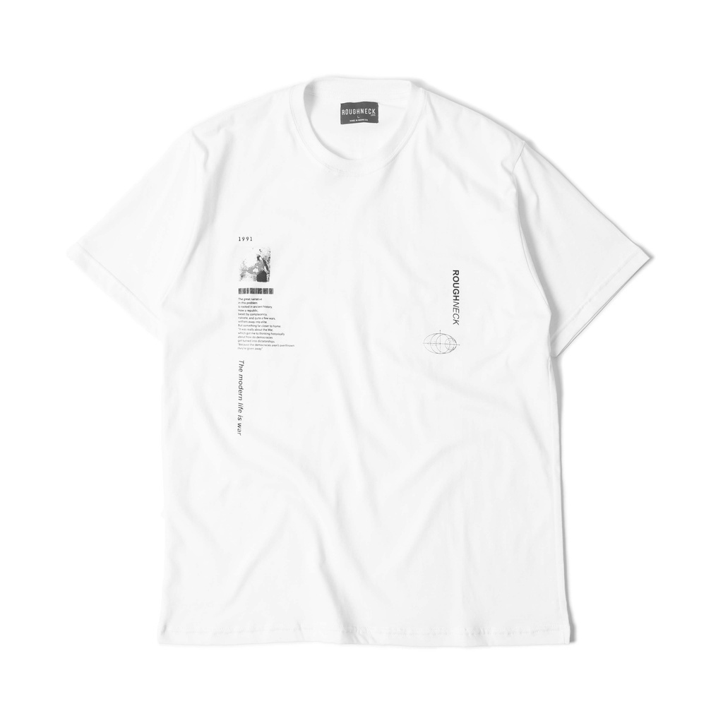 Kaos Putih Roughneck T386 White Modern Life is War Tshirt