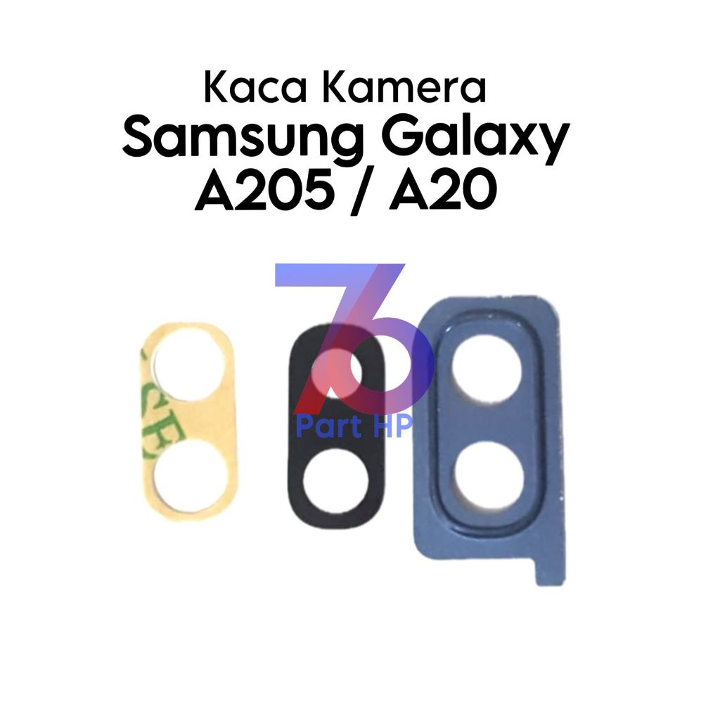 Ring Kaca Lensa Kamera Belakang Samsung Galaxy A20 2019 / A205 / SM-A205F / SM-A205FN / SM-A205GN / 