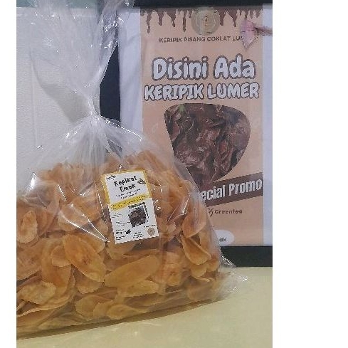 

(Gratis Packing) KEPIKAT EMAK | Keripik pisang Gurih | Keripil Asin 500gr