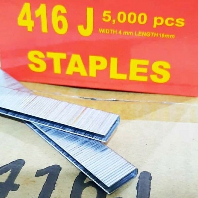 

Refill Staple Gun 416J Isi Staples 416 Mesin Nailer 18ga Seri 4xx Refill Staples Gun KODE T5N2