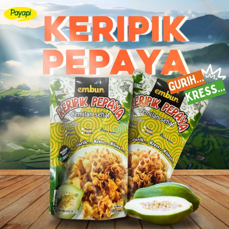 

Payapi by Embun / Cemilan Kripik Pepaya 100 gram