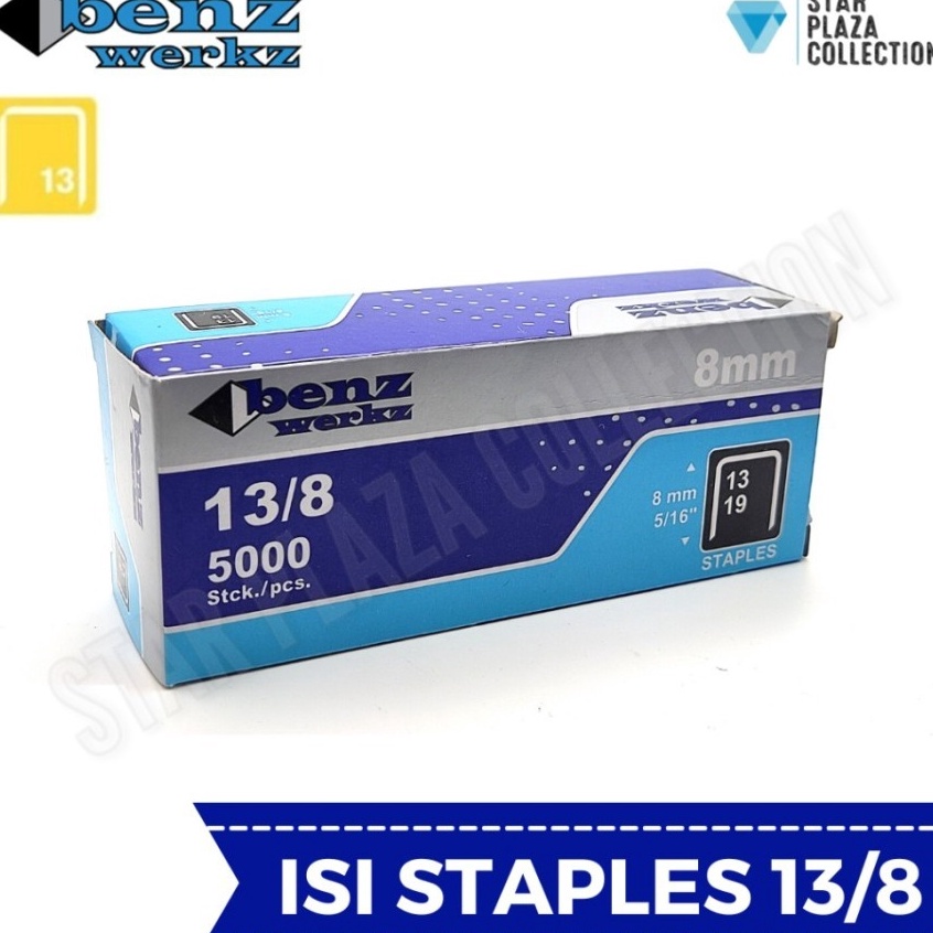 

1 DUS ISI 5BOX Isi Staples Manual Staples Tembak Guntacker Merek RAPID RAPIDE BENZ WERKZ Original Uk 138mm 8mm untuk Pengerjaan Jok Motor Jok Mobil Sofa Funiture Kayu KODE U5Z3
