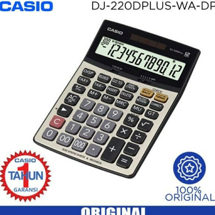 

Kalkulator Desktop Casio DJ22 D Check Correct Calculator DJ22D ORIGINAL GARANSI RESMI KODE R2V7