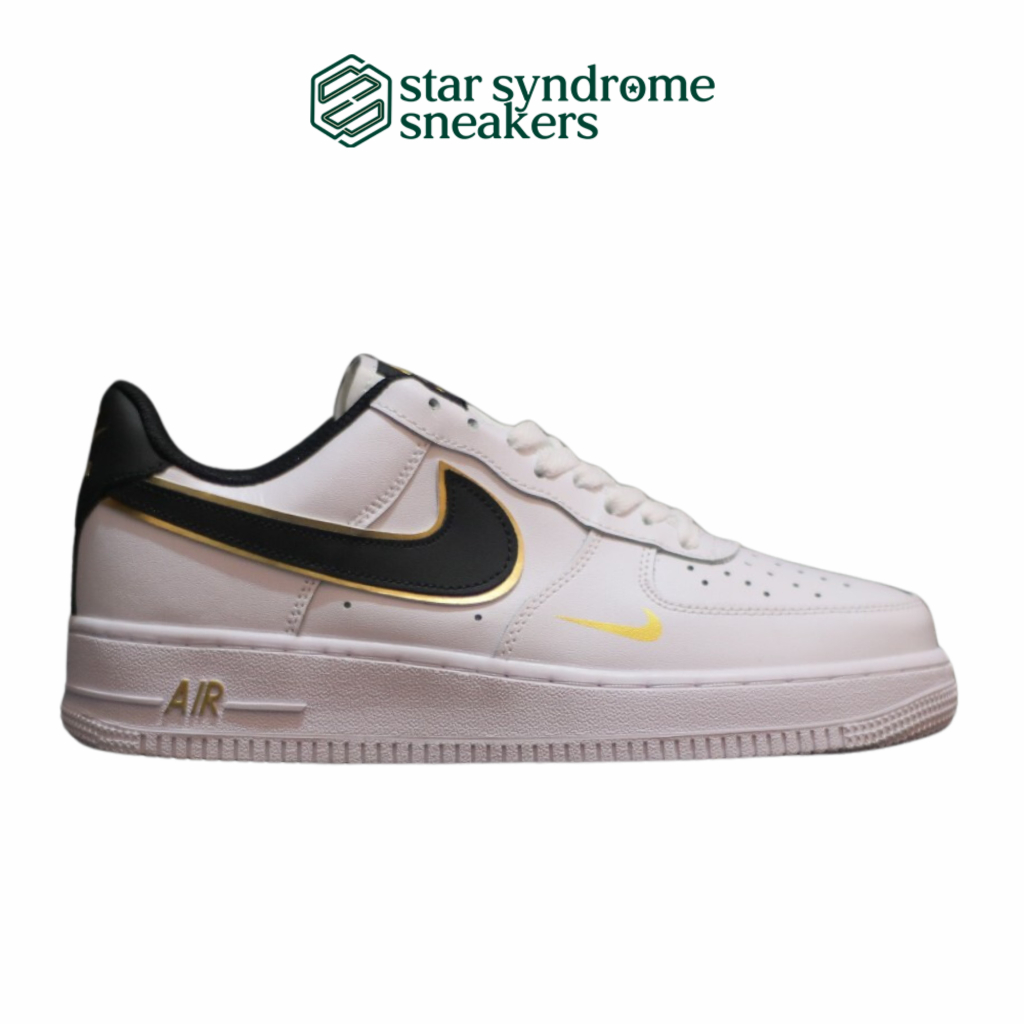 Sneakers Nike Air Force 1 Low Lv8 White Black Gold Authentic