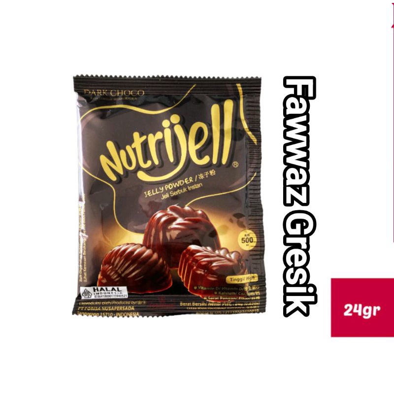 

Nutrijell Dark Choco 24gr Jelly Coklat Puding