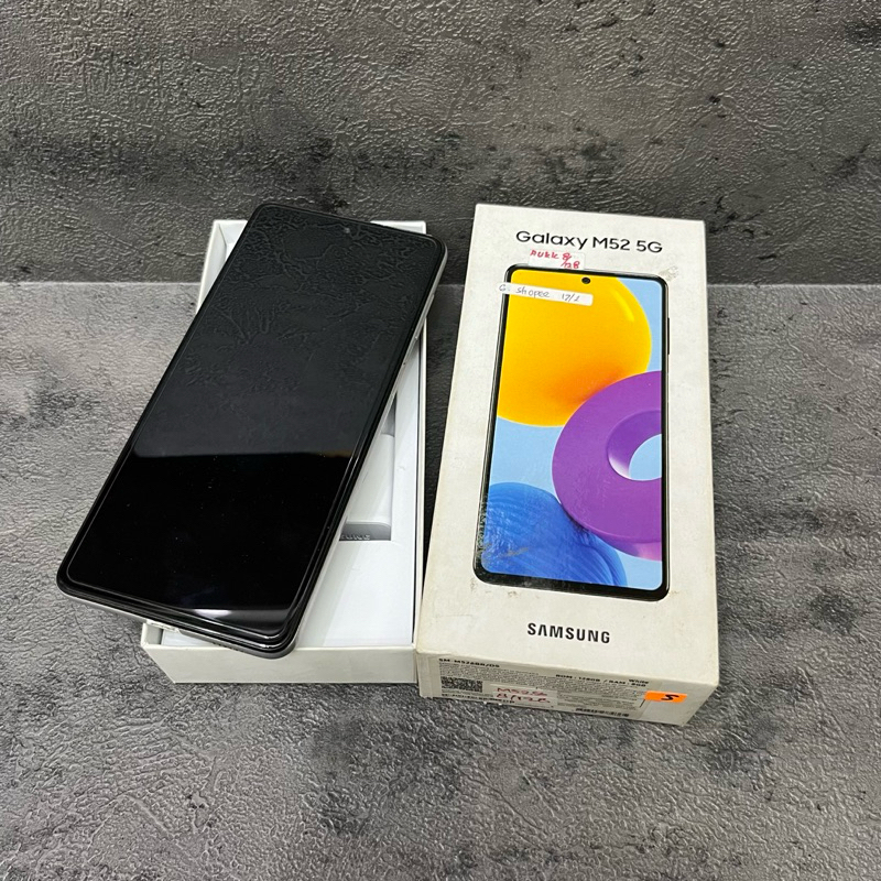 Samsung Galaxy M52 5G Fullset Second Garansi Resmi