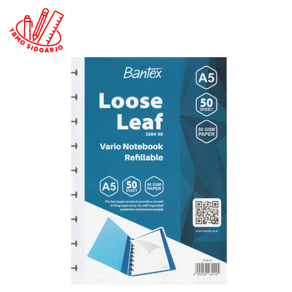 

TBMO Loose Leaf Vario Bantex A5 50 Lembar 3284 00