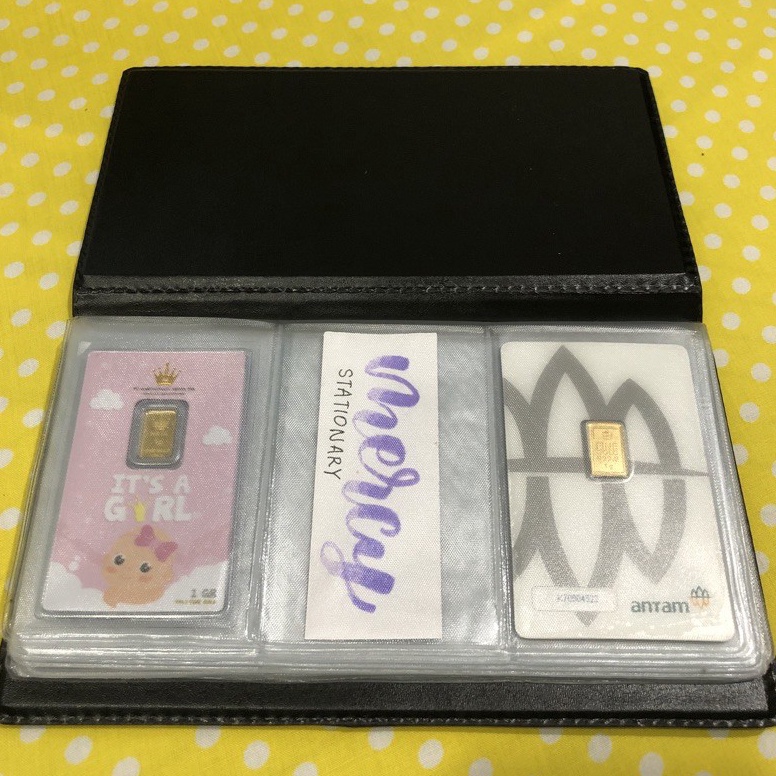 

KODE O68L Name Card Holder Isi 48 Slot 96 Kartu Tempat Antam Dompet LM Tempat Kartu LM Certicard Certieye