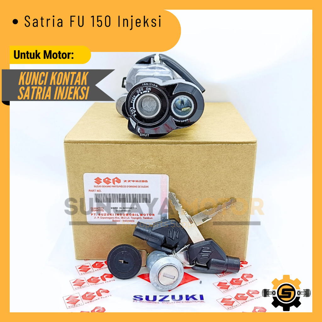 Kunci Kontak Set Satria FI Keyset Original Suzuki Satria FU 150 Injeksi Kunci Motor 1 Set Key Set As