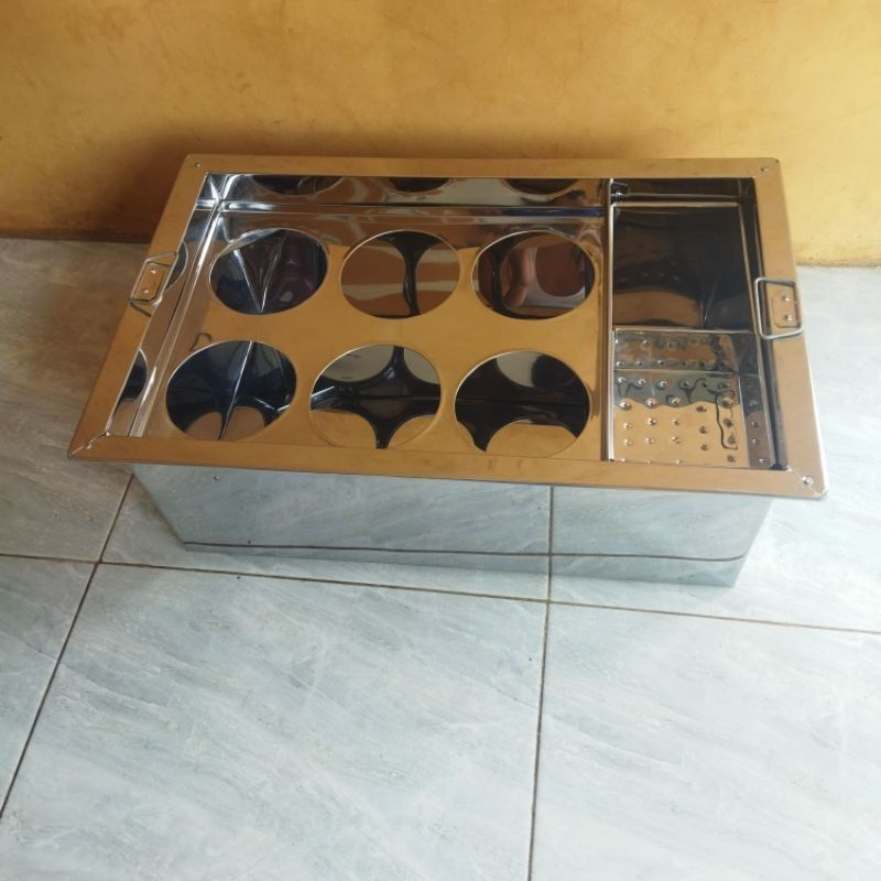 Dandang bakso mie ayam/dandang dimsum/panci mie ayam kotak lubang 6