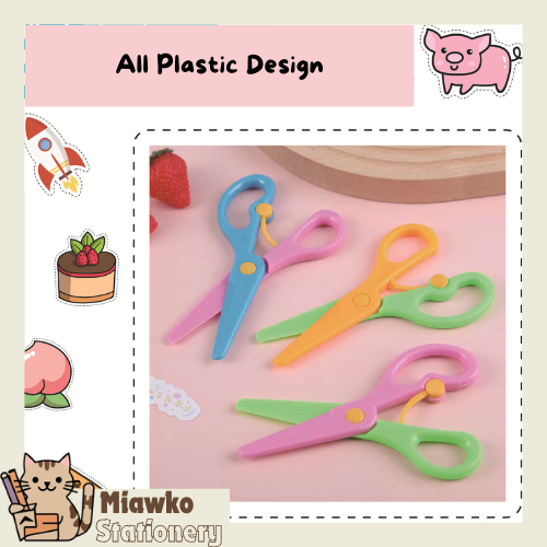 

Gunting Mini Anak Sekolah Aman Tumpul Warna Macaron