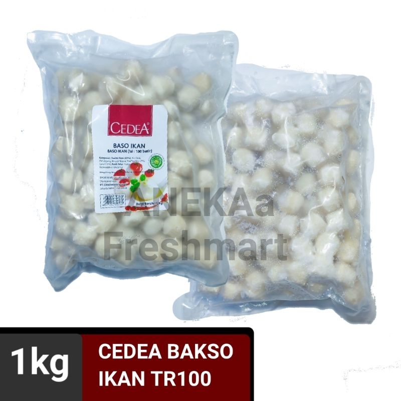 

CEDEA BAKSO IKAN TR100 1KG ISI 100PCS BAKSO IKAN KECIL FISH BALL MINI TR 100 BAKSO IKAN HALAL