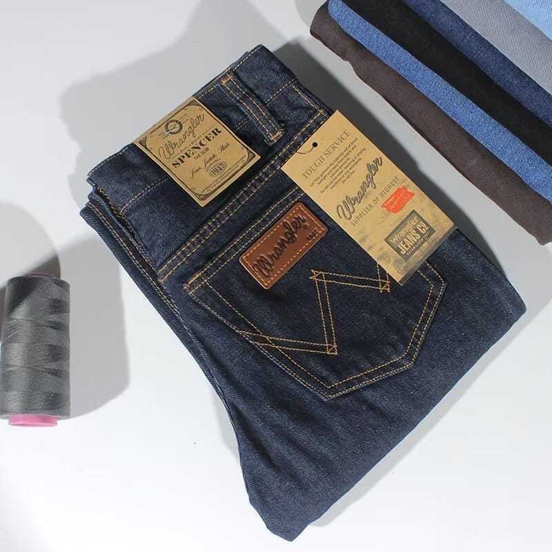 CELANA JEANS PRIA COWOK HITAM GARMENT STANDAR UKURAN 28-38