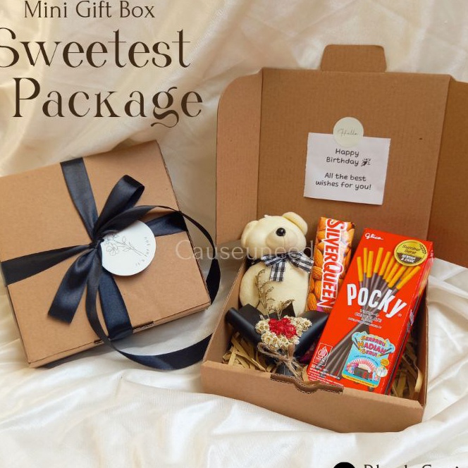 

KI3 m gift box hampers tote bag sweetest package black series gift tote bag hadiah kado ulang tahun wisuda anniversary hampers gift set