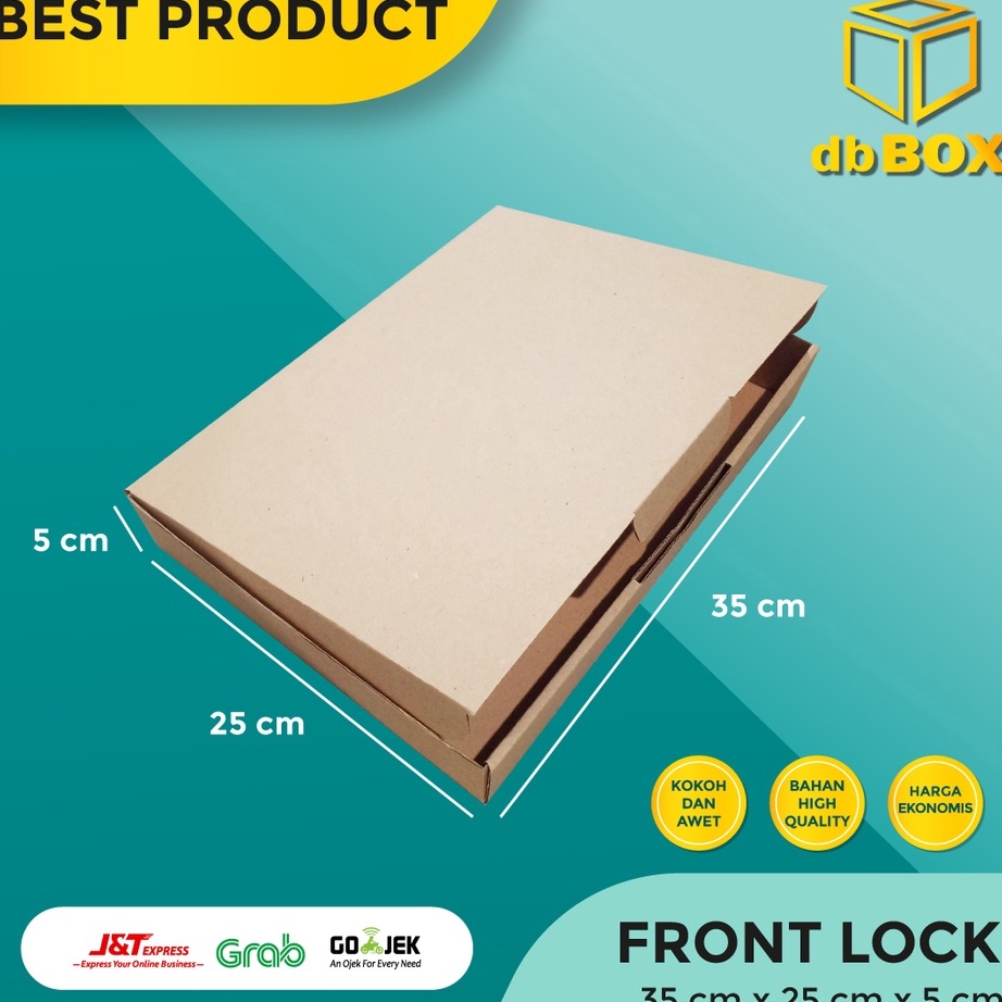 

KI3 1pcs Kardus uk 35x25x5 cm box Die Cut dan easy usage