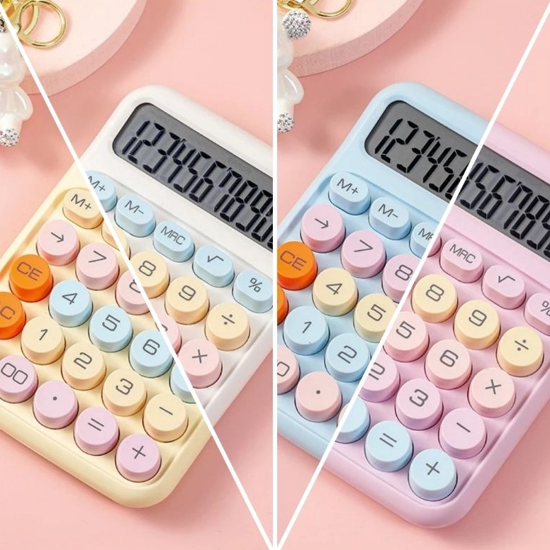 

KODE G9N KALKULATOR KC817 WARNA WARNI PERMEN PUTIH BIRU KUNING PASTEL KINCIZEN calculator candy Anak sekolah kantor toko 12 digit
