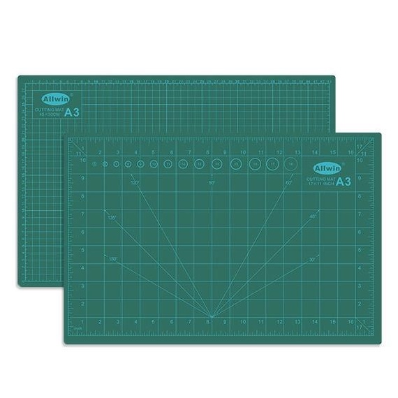 

KODE B89T Cutting Mat PVC Alas Potong CMA3 Hijau Pink Self Healing Double Side