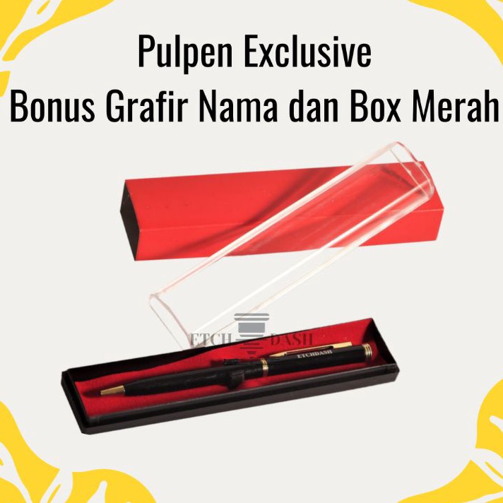 

Hot Pulpen Exclusive Free Grafir NamaLogo Box Pulpen si