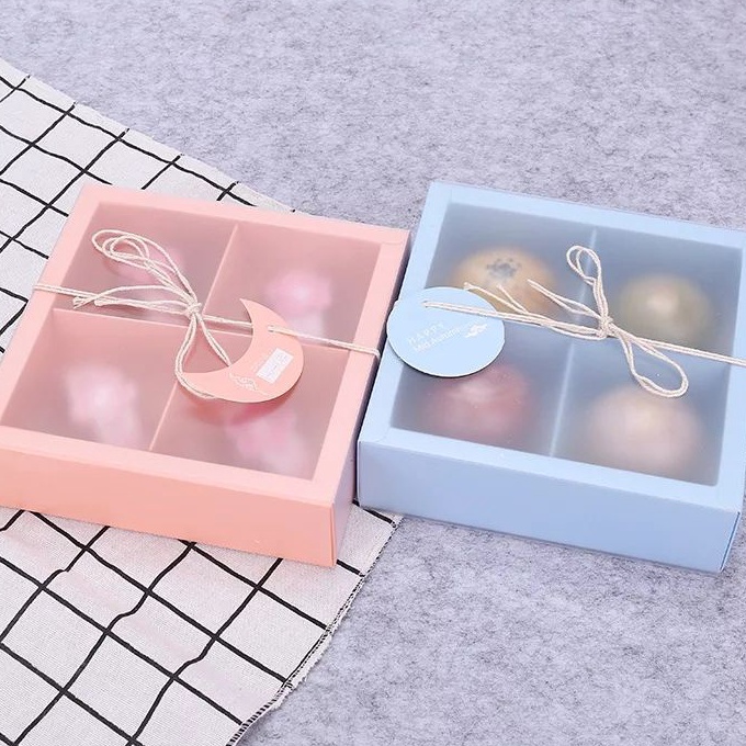 

Terbaik KK41Kotak KueDus CakeBox Cookie Sekat 4 Pastel