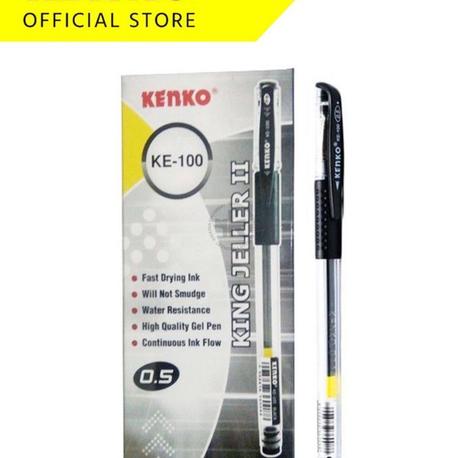 

Istimewa Pulpen Gel Kenko KE1 King Jeller 5mm 1pak12pcs