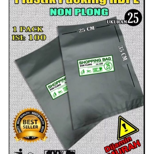 

KI3 Kantong Plastik packing onshop HD TANPA PLONG 25x35