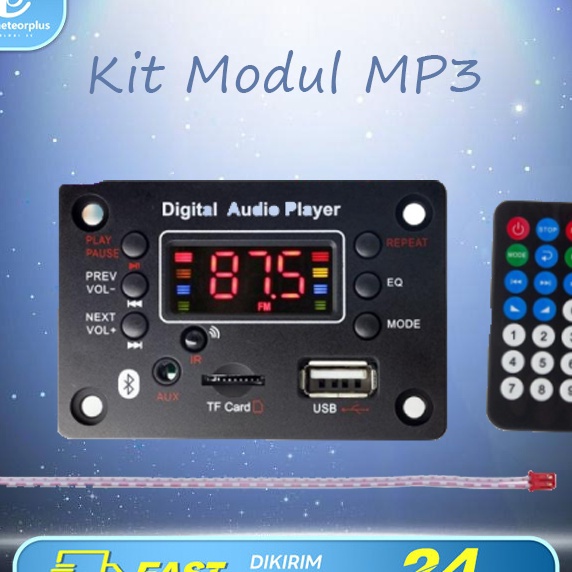 KP8 Modul Pemutar MP3 12v Bluetooth model kotak Modul Dekoder Pemutar MP3 Mobil 12V Bluetooth 5 USB 