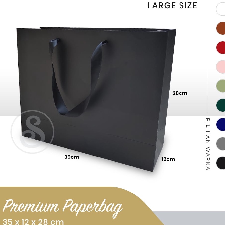 

Termurah Premium Paperbag Kantong kado uk P35 x L12 x T28 cm
