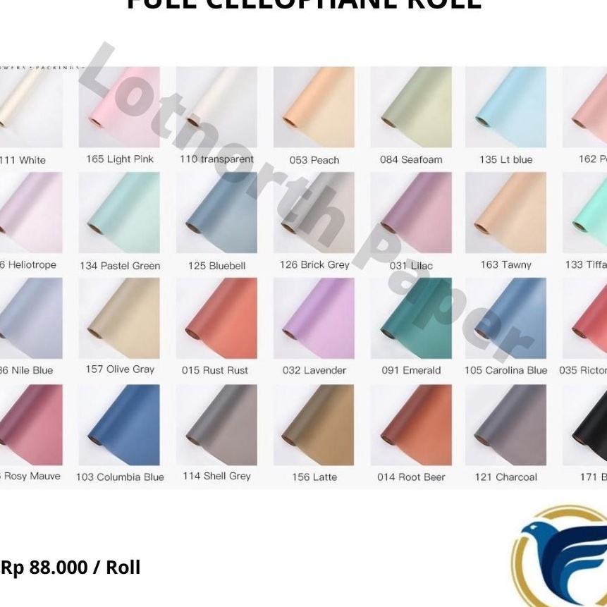 

KP8 FULL COLOR CELLOPHANE ROLL 2 YARD KES BUNGA 2m OPP ROLL WRAPPING PAPER GULUNGAN