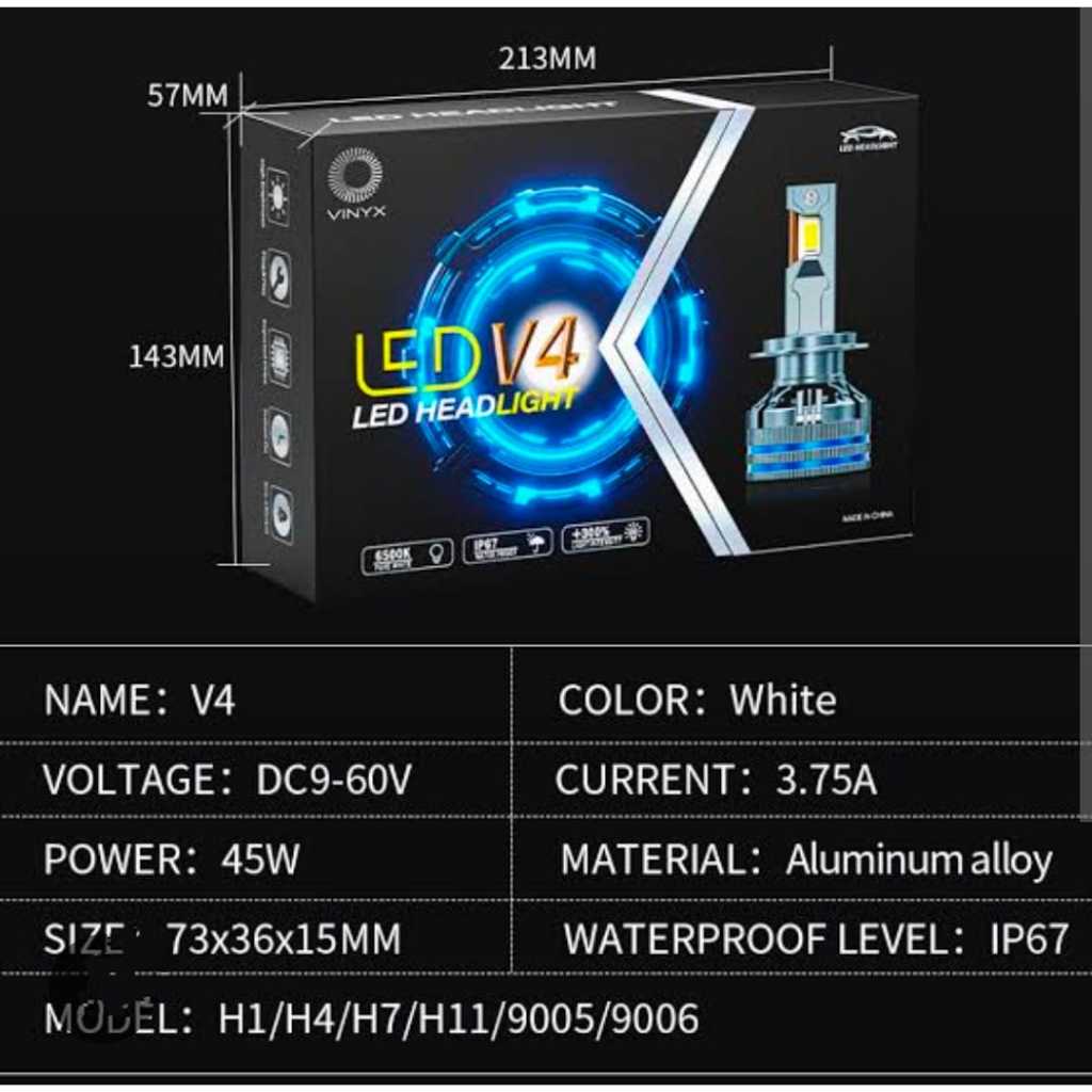 LAMPU LED MERK VINYX 45 WATT