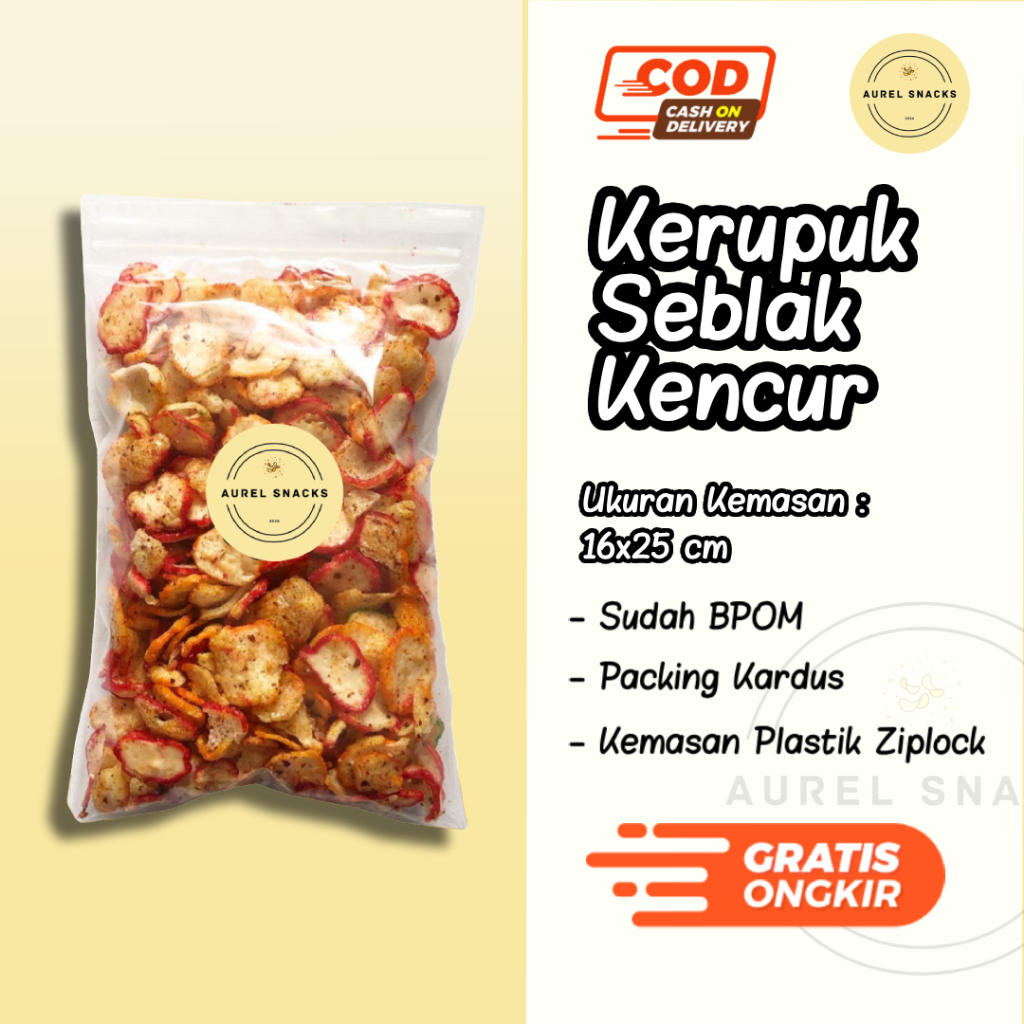 

Harga 3.000/5.000/10.000 Kerupuk Seblak Kencur Aurel Snacks / Snack Grosir Kiloan Murah Meriah / Cemilan Camilan Jadul / Makanan Ringan