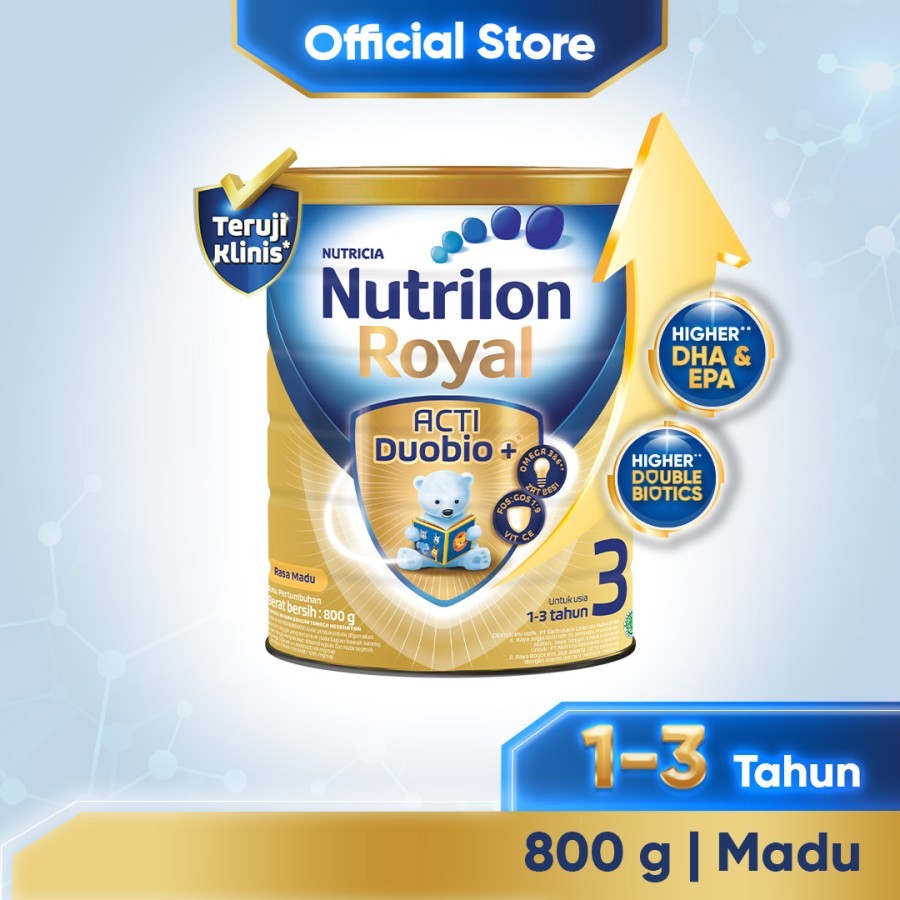 Nutrilon Royal 3 Kaleng 800gr Susu pertumbuhan 1-3 thn