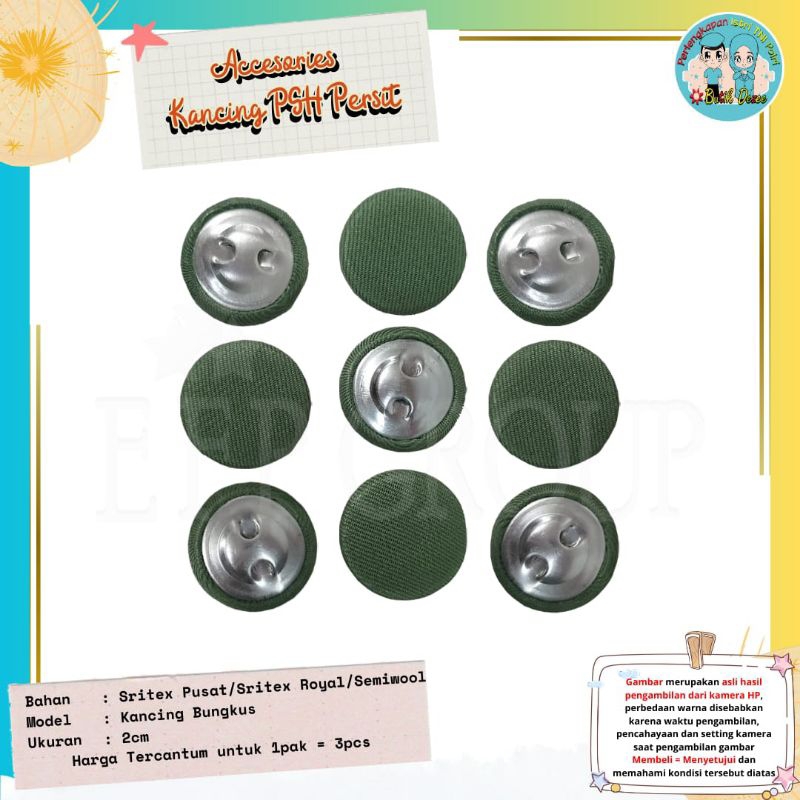 KANCING BAJU PSH PIA PERSIT IKKT BHAYANGKARI YASARINI JALASENASTRI