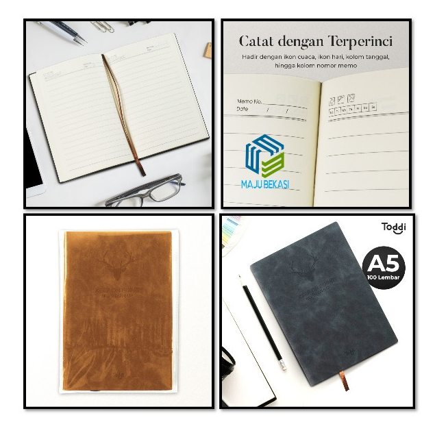 

Buku Agenda Jurnal 200 Halaman Grid A5 Buku Catatan Kerja Notebook Notepad Logo Rusa