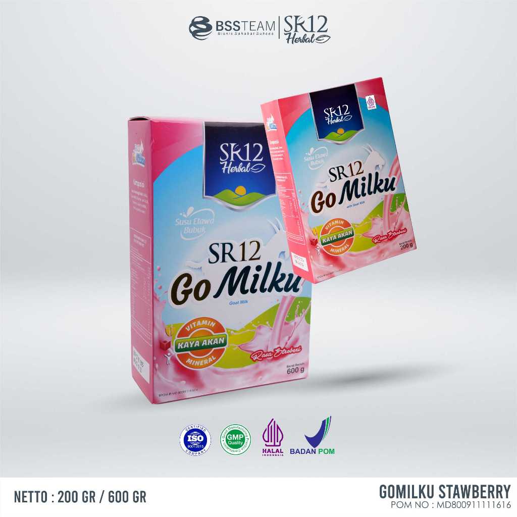 

GO MILKU SR12 STROWBERRY/SUSU BUBUK STROBERI/SUSU KAMBING ETAWA