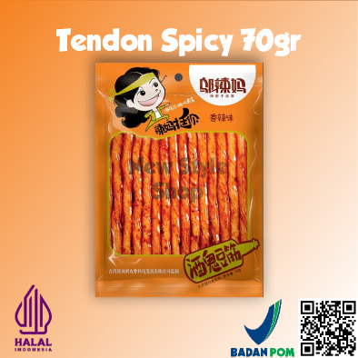 

[ HALAL ] BPOM WULAMA SNACK LATIAO VEGETARIAN TENDON PEDAS 70GR