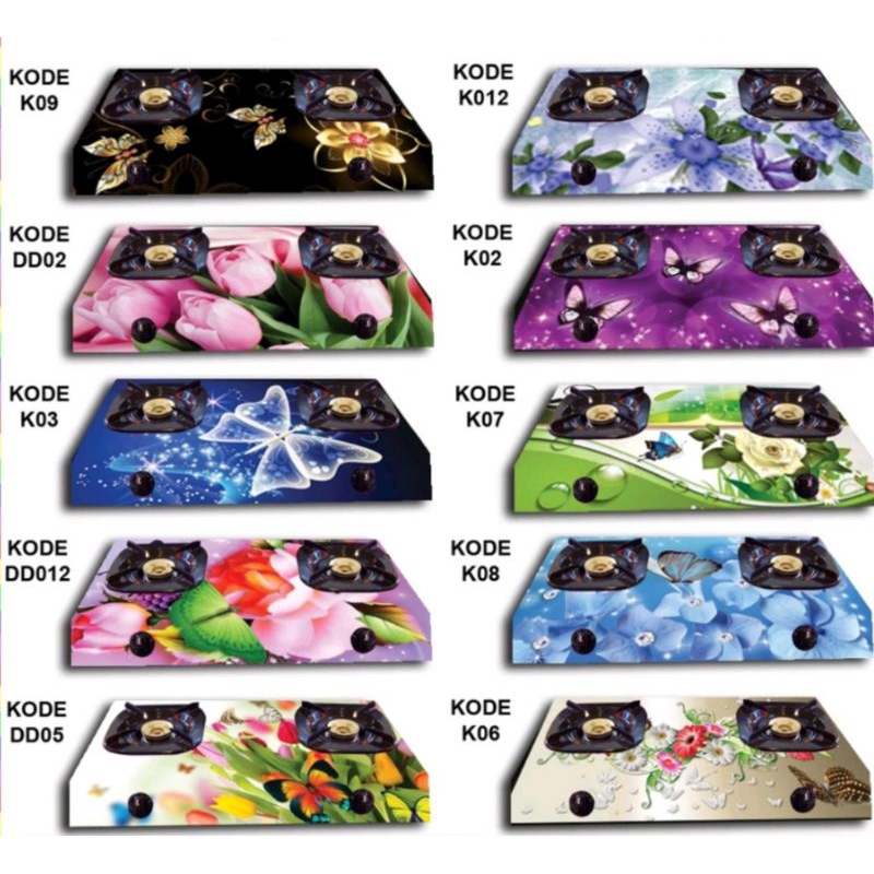 Stiker kompor 2 tungku, Stiker Kompor, Kompor Stiker