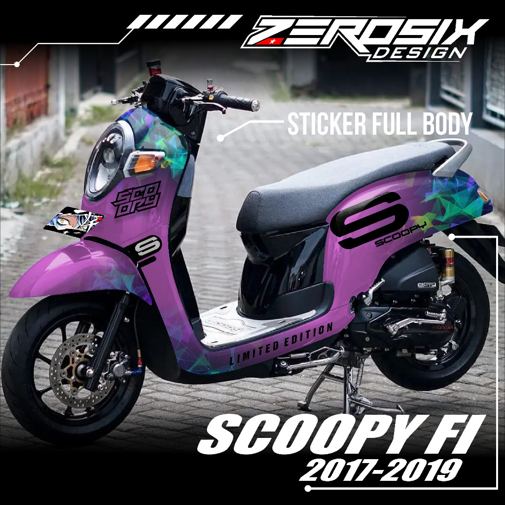COD Decal Sticker  Motor Honda SCOOPY FI 2017 2018 2019 2020 Full Body - Stiker Skotlet Variasi Scoo