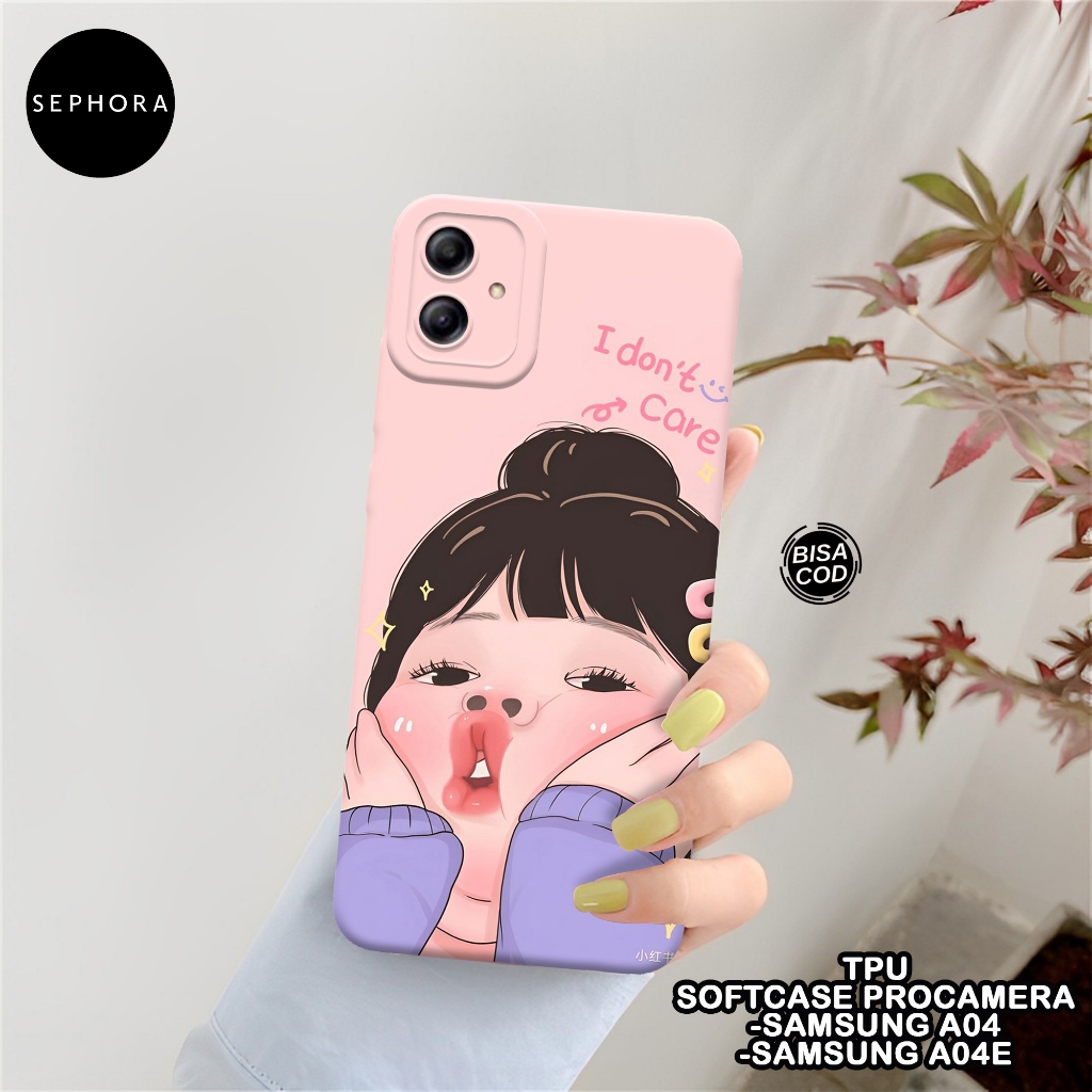 SEPHORA Case Samsung A04 / A04E - Fashion Case Lucu - Softcase Samsung A04 / A04E - Case Pro Camera 